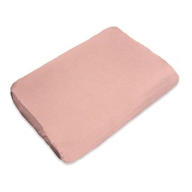 Housse de matelas à langer bio rose