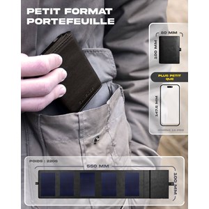 Batterie solaire 4000mah légère