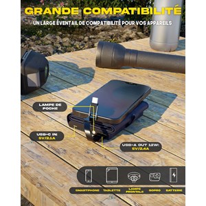 Batterie solaire 4000mah légère