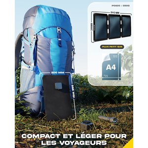 Panneau solaire 18w léger et incassable