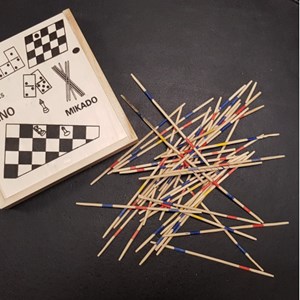 Coffret multi-jeux de société bois 4 en