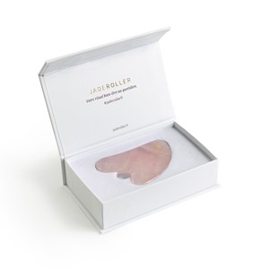 Gua sha visage en pierre - quartz rose