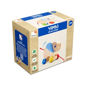 Yambo l'éléphant à tirer