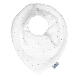 Bavoir bandana gaze de coton jeanne