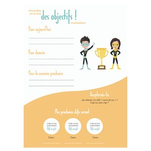 Bien gérer les écrans, carnet activités