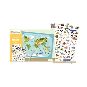 Decalco planisphère les animaux