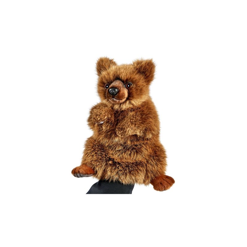 Marionnette ours brun 31 cm