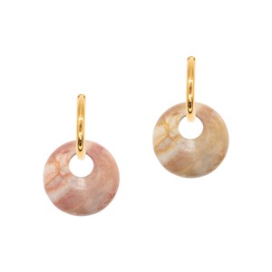Boucles d'oreilles créoles agate