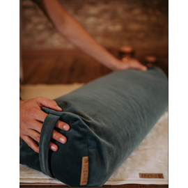 Bolster en tissu recyclé - vert