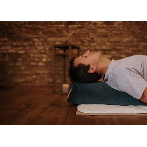 Bolster en tissu recyclé - vert