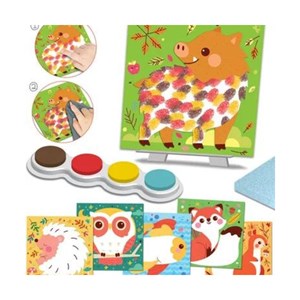 Peinture au doigt - campagne