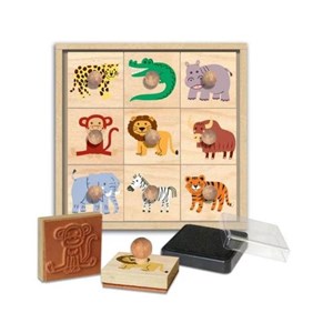 Coffret tampons - animaux de la savane