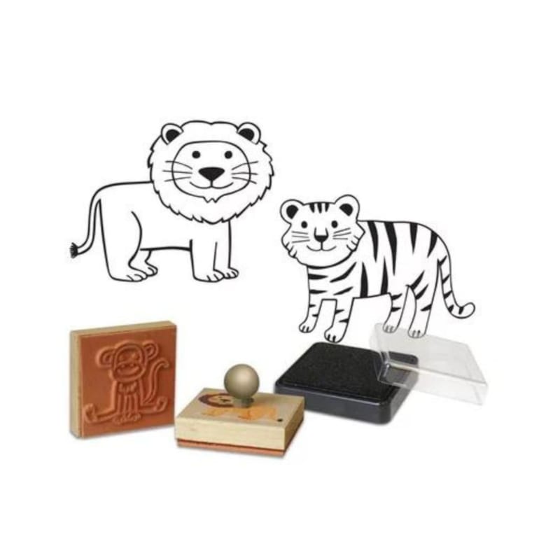 Coffret tampons - animaux de la savane (Crea Lign) - Image 2