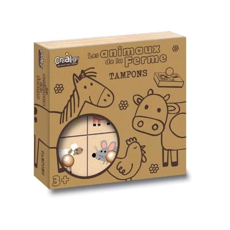 Crea Lign - Coffret tampons - animaux de la ferme