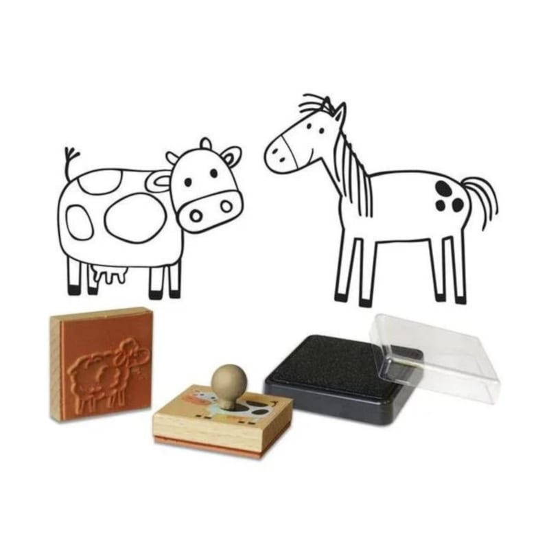 Coffret tampons - animaux de la ferme (Crea Lign) - Image 3