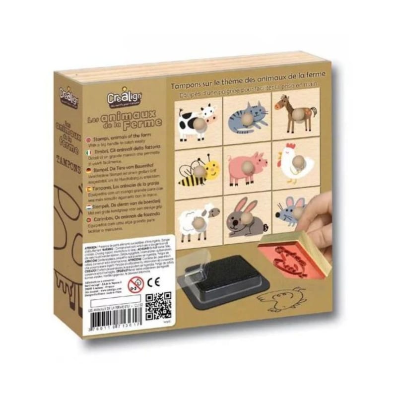 Coffret tampons - animaux de la ferme (Crea Lign) - Image 4