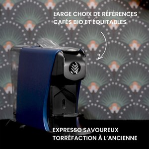 Machine expresso eoh bleu nuit