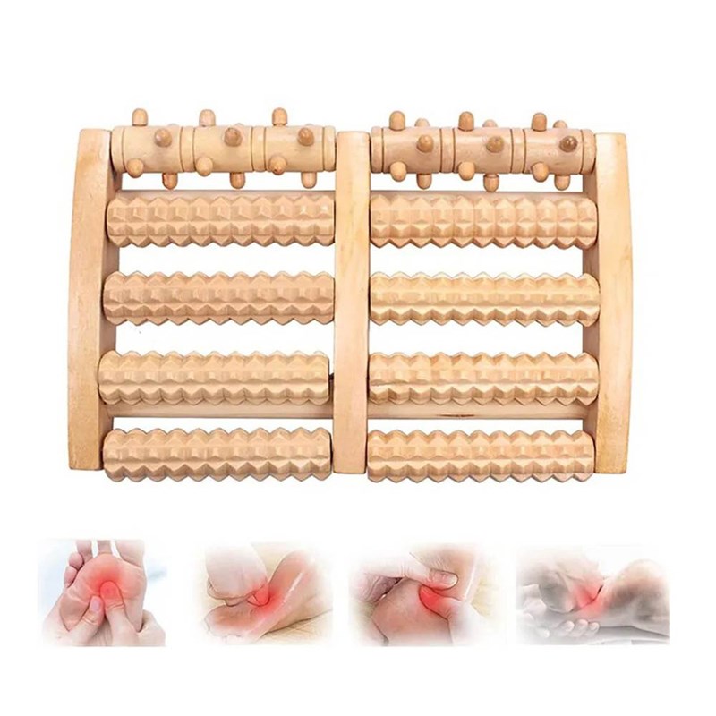 Sens Original - Masseur de pieds en bois 5 rouleaux