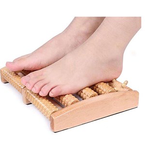 Masseur de pieds en bois 5 rouleaux