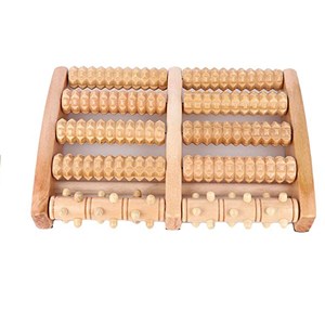 Masseur de pieds en bois 5 rouleaux