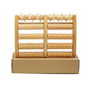 Masseur de pieds en bois 5 rouleaux