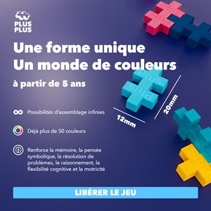 Tube père noël 100 pcs plus plus