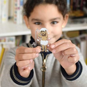 Poster géant 48 stickers le corps h