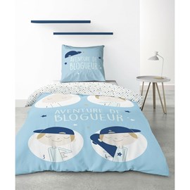 Housse de couette 140x200 blogueur + tai