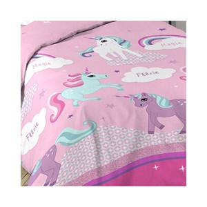 Housse de couette 140x200 licorne + 1 ta