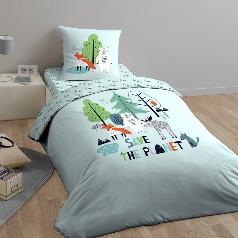 Decoratie - Housse de couette 140x200 planet