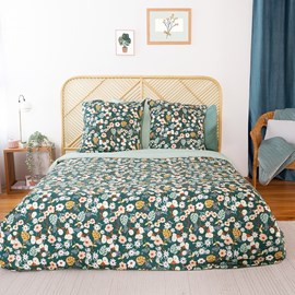 Housse de couette 260x240 cueillette + 2