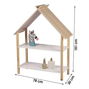 Bibliothèque enfant design maison 2 étag