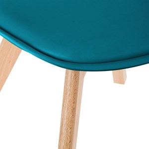 Chaise scandinave baya bleu canard