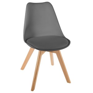 Chaise scandinave baya gris clair