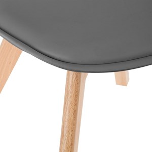 Chaise scandinave baya gris clair