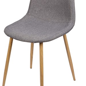 Chaise scandinave tissu oslo gris foncé
