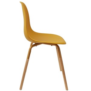 Chaise scandinave phenix moutarde