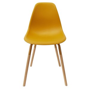 Chaise scandinave phenix moutarde