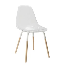 Chaise scandinave phenix transparente
