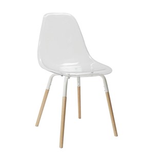 Chaise scandinave phenix transparente