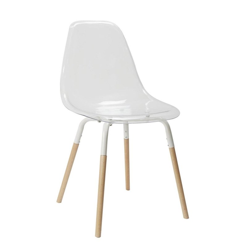 The Home Deco Factory - Chaise scandinave phenix transparente