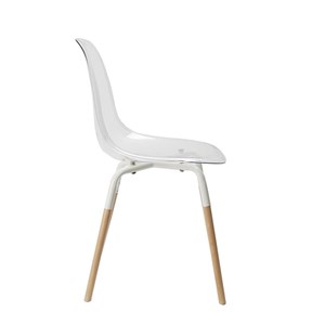 Chaise scandinave phenix transparente