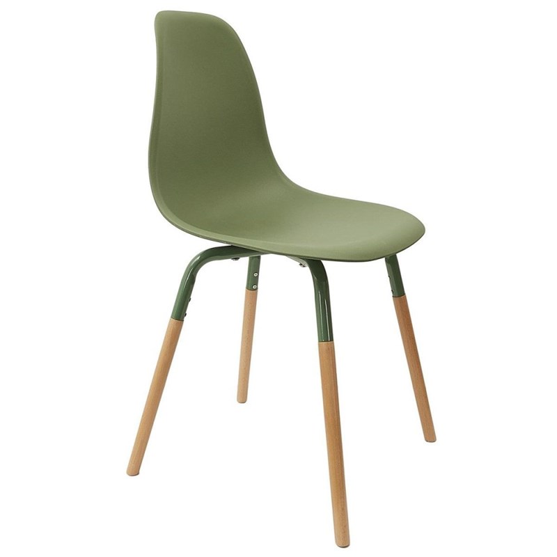 Chaise scandinave phenix vert