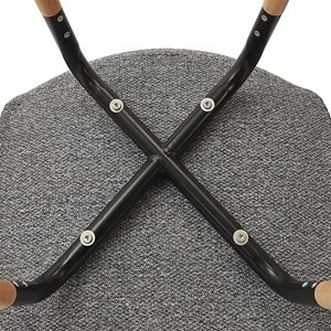 Chaise scandinave tissu phenix gris chin