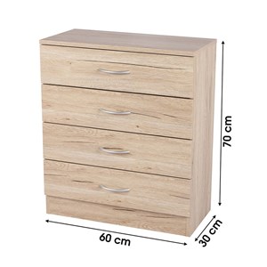 Commode 4 tiroirs pratik