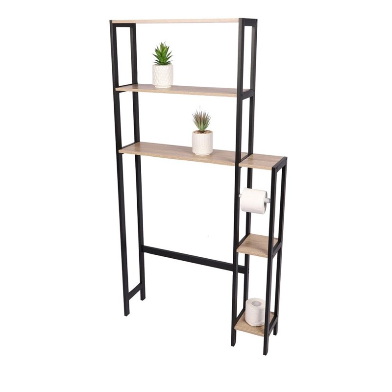 Decoratie - Étagère contour wc avec dérouleur colora