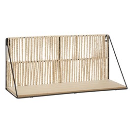 Étagère murale corde et métal cosy