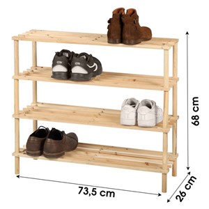 Meuble range chaussures 4 niveaux wood a