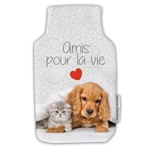 Housse bouillotte polaire 21x34 cm migno