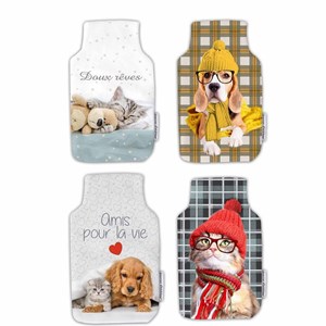 Housse bouillotte polaire 21x34 cm migno